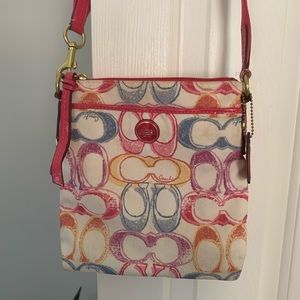 Coach crossbody colorful C purse